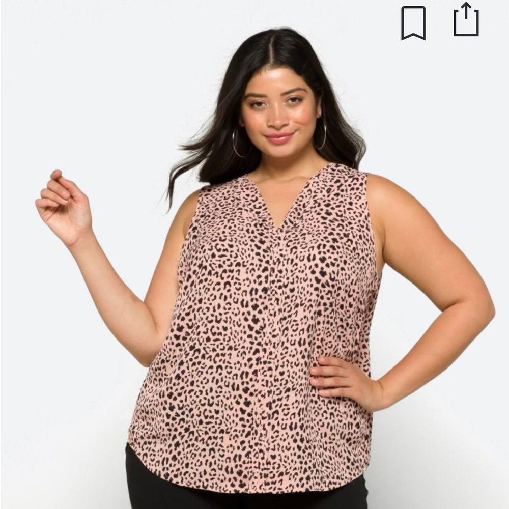 41 HAWTHORN Bryse Pleat Detail Sleeveless Blouse- NWT- 1x- Stitch Fix item